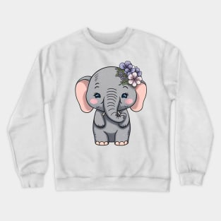 Baby Elephant Crewneck Sweatshirt